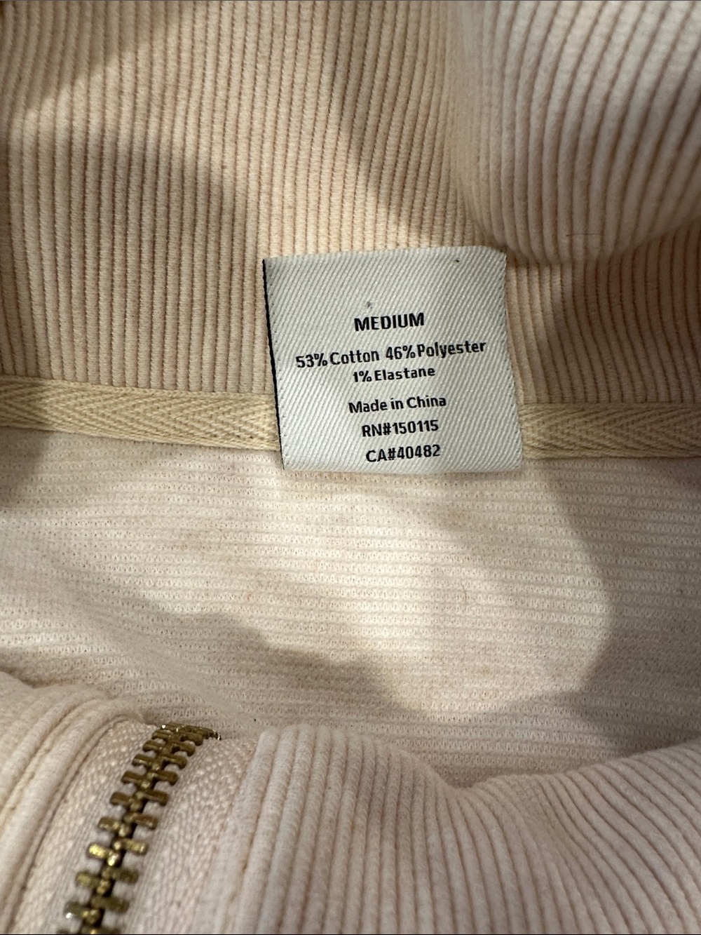 Varley Vine Cream Half-Zip Funnel Neck Pullover - Picture 4 of 6
